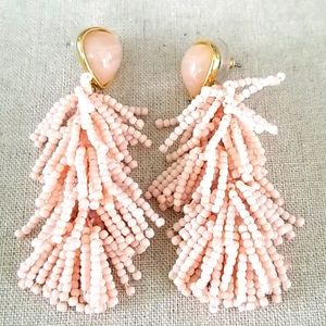 Blush statement earrings